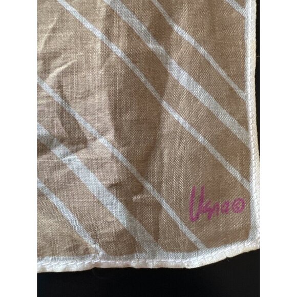 Vintage Vraa Brown & Pink Geometric Cotton Scarf - Picture 2 of 4